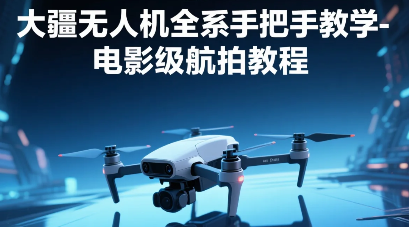 【课程】大疆无人机全系手把手教学- 电影级航拍教程 mp4  [5.9GB]